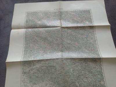Vojenská mapa Ungvár 1909