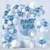 Modrá balónová girlanda 130ks na svadbu dievčatá narodeniny krst mix155c - undefined