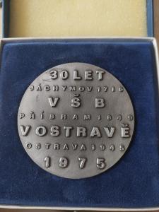 Medaila - 30 rokov VŠB v Ostrave