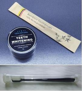 Bělící zubní pasta + kartáček + Ultra jemný zubní kartáček