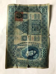 Bankovky v nálezovom stave 2ks 1000 Kronen (Ezer Korona)