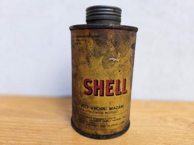 Stará plechovka Shell 