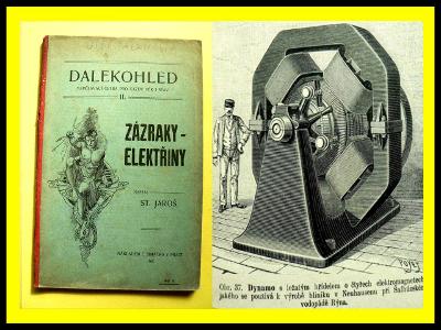 🔴Zázraky elektřiny PODPIS výtvarník Šalamoun - Maxipes Fík (1901) 🧲