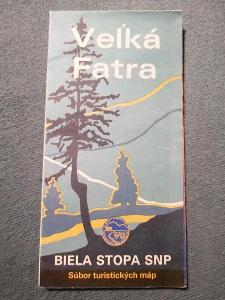 Velká Fatra / Biela stopa SNP /Soubor Turistických map