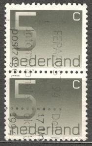PÁR Holandsko 1976 Mi 1065A výplatní, číslice, 402
