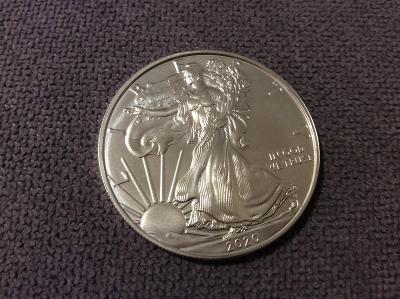 1 OZ, American Eagle, 2020, stříbro