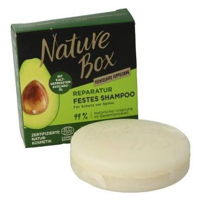 Nature Box - Tuhý šampon, Reparatur Avocado, 85g