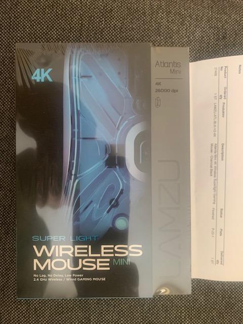 herná bezdrôtová myš Antlantis 4K wireless mouse mini super light, 2. - Vstupné zariadenie k PC
