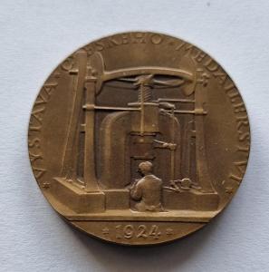 AE Medaile 1924 , Špánek, výstava Českého medailérství.