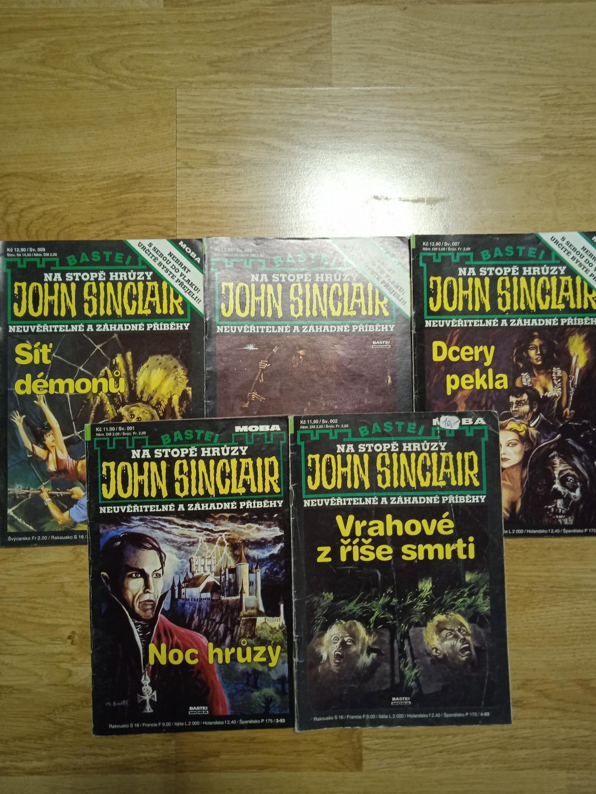 JOHN SINCLAIR - prvé čísla 1,2,7,8,9 (zošity) - Knihy
