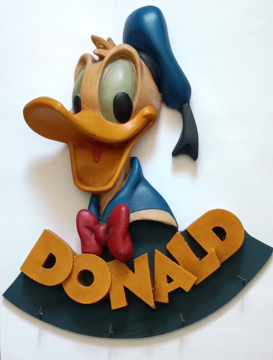 "Káčer Donald", vešiak do detskej izby, cca 48 x 39 cm - Deti