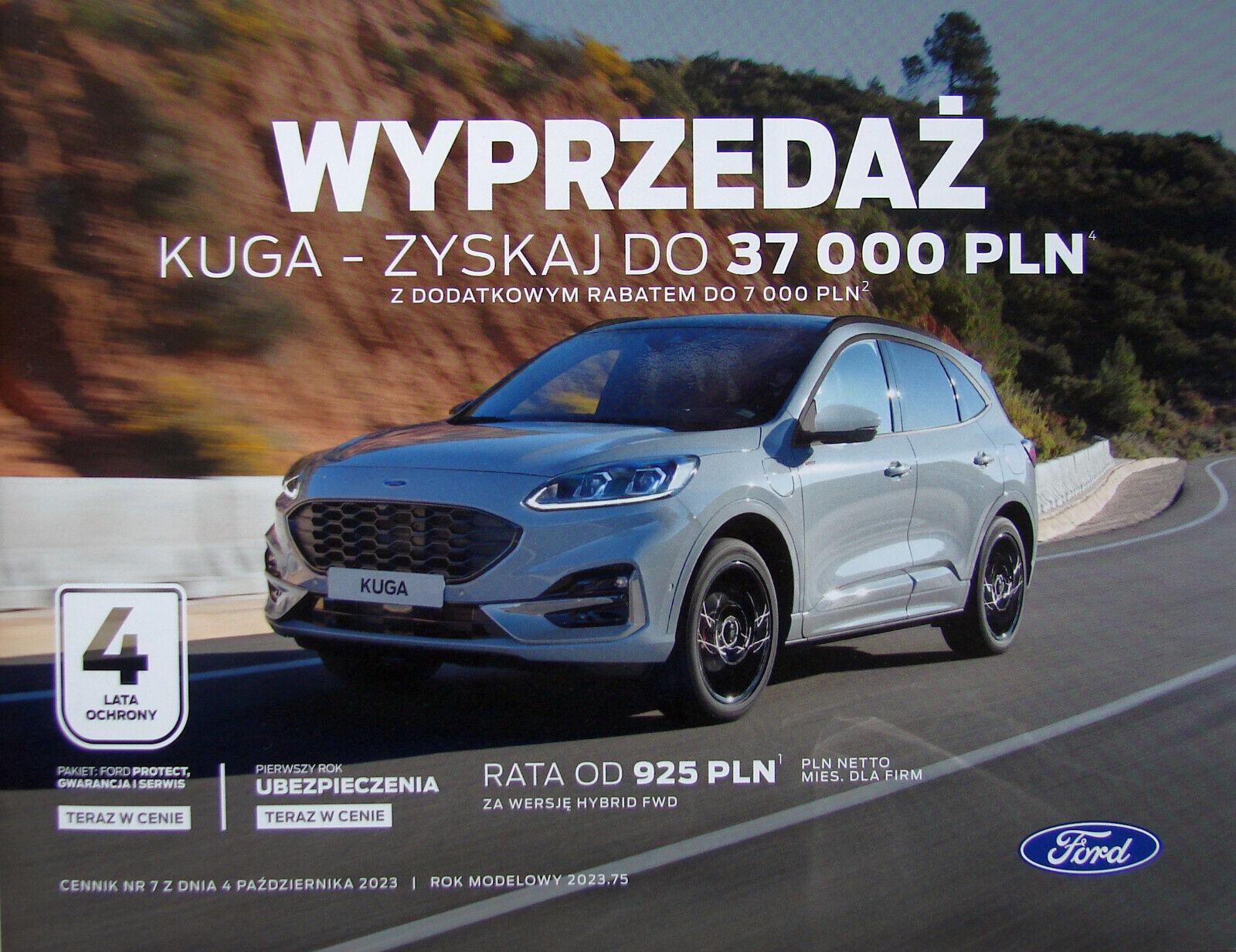 Ford Kuga model 2024 prospekt 10 / 2023 PL Aukro