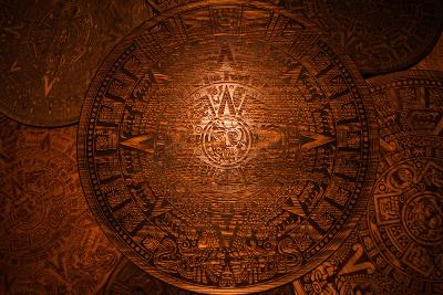 Aztécký kalendář - černý