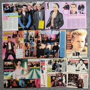 Depeche Mode - materiály z tisku, Star album, samolepky 80. léta
