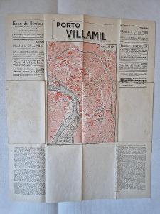 Stará mapa plánek plán - Toulouse a Bordeaux Francie ca 1919