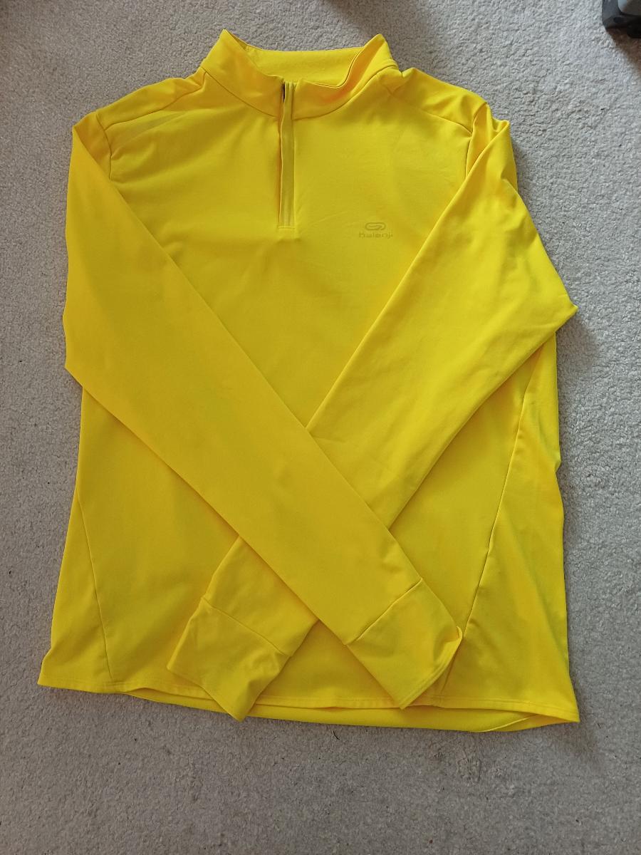 Tričko pánske bežecké žlté veľ. 52/54/56 L/XL - Vybavenie na ostatné športy
