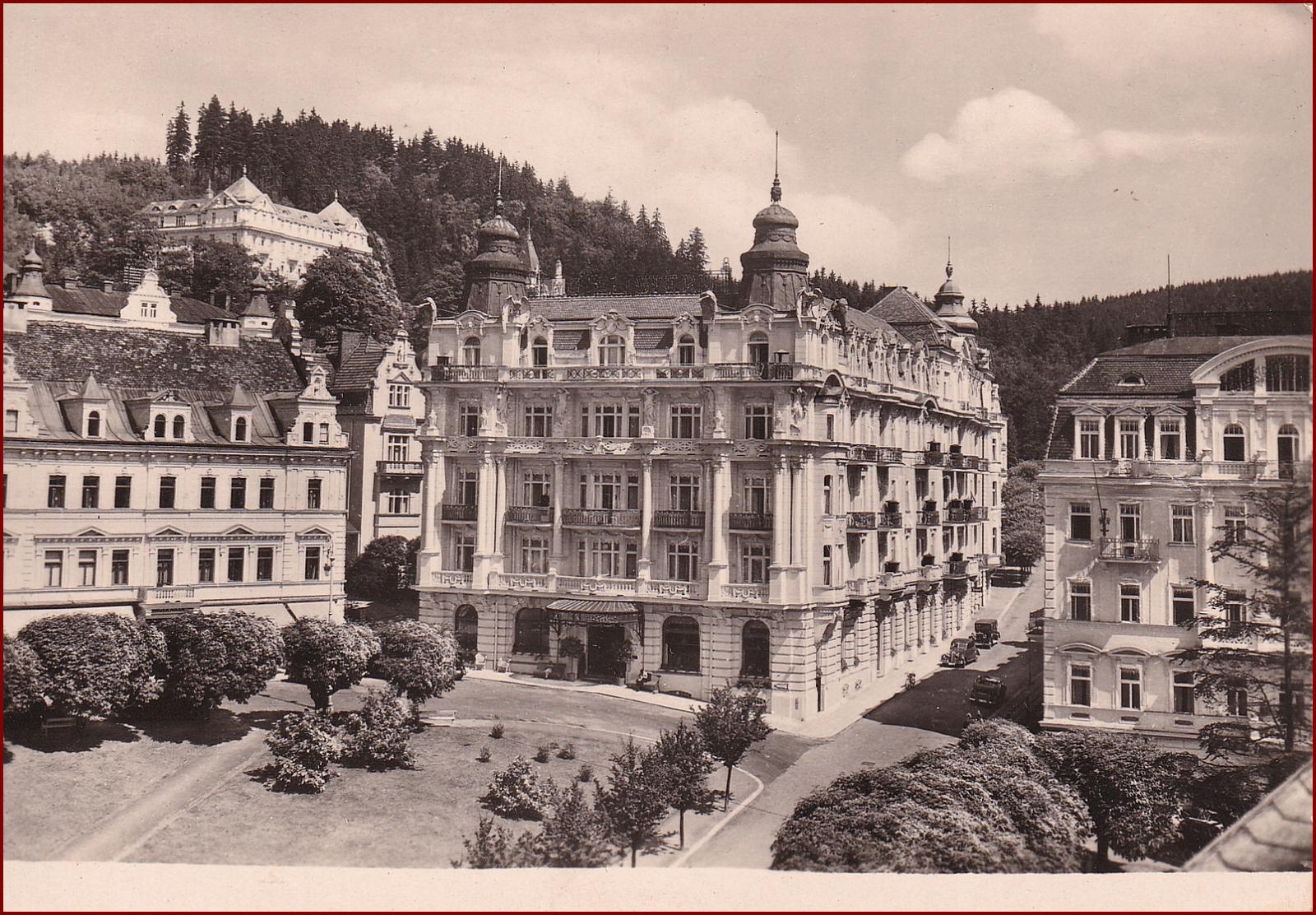 Mariánske Lázně * Hotel Hviezda, pohľad na časť mesta * Cheb * V1521 - Pohľadnice miestopis