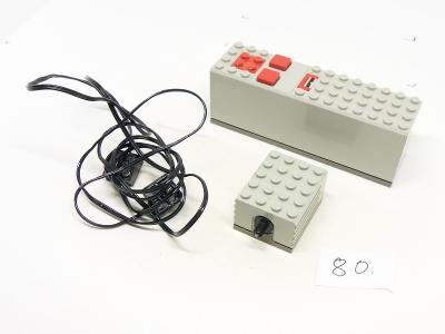 80/166 LEGO TECHNIC - Motorček s káblom a battery packom - FUNKČNÉ
