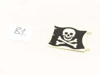 81/166 LEGO DIELY - Pirátska vlajka veľká plastová 2525p01