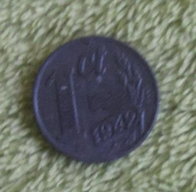 Holandsko, 1 Cent 1942, Zn