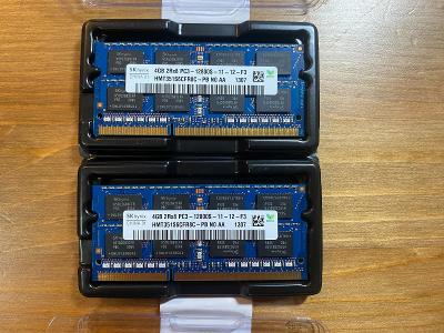 2x RAM 4GB DDR3L PC3L 12800S SO-DIMM HYNIX