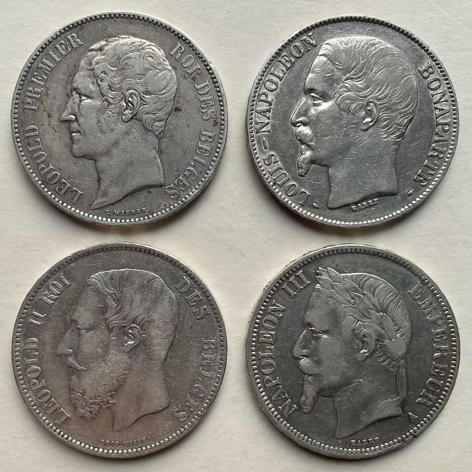 Investičné striebro - 89,3 g Ag - historické strieborné mince (99,25 g) - Numizmatika