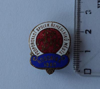 Odznak - Podporovací spolok remeslínkov mesta Hodonín 1880
