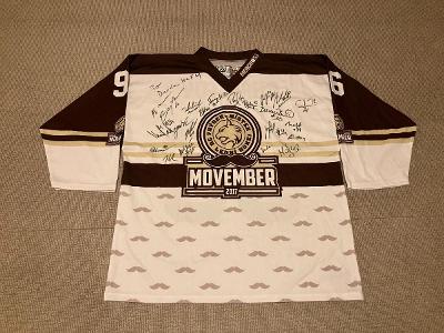 Hokejový dres HC Frýdek Místek Movember 2017 - podepsaný