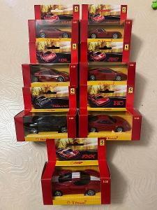Ferrari, komplet kolekce Shell, 7 KS! 1:38, 2010 (NOVÉ)