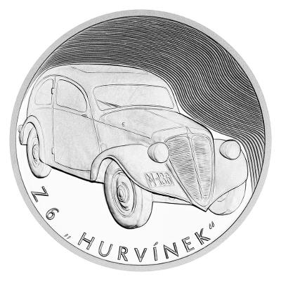 Stříbrná mince Na kolech - Motorové vozidlo Z 6 "Hurvínek" proof