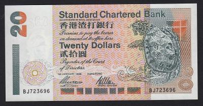 HONG KONG 20 dolárov 1996 P.285b UNC