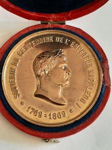 Plaketa Napoleon 1869 100 výročí narození medaile