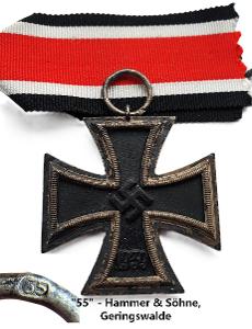 EK2 zn. "55" - Hammer & Söhne - Eisernes Kreuz, Železný kríž TOP