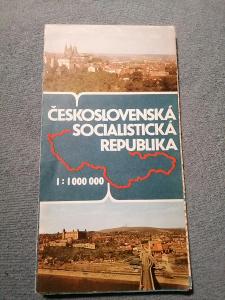Československá socialistická republika mapa
