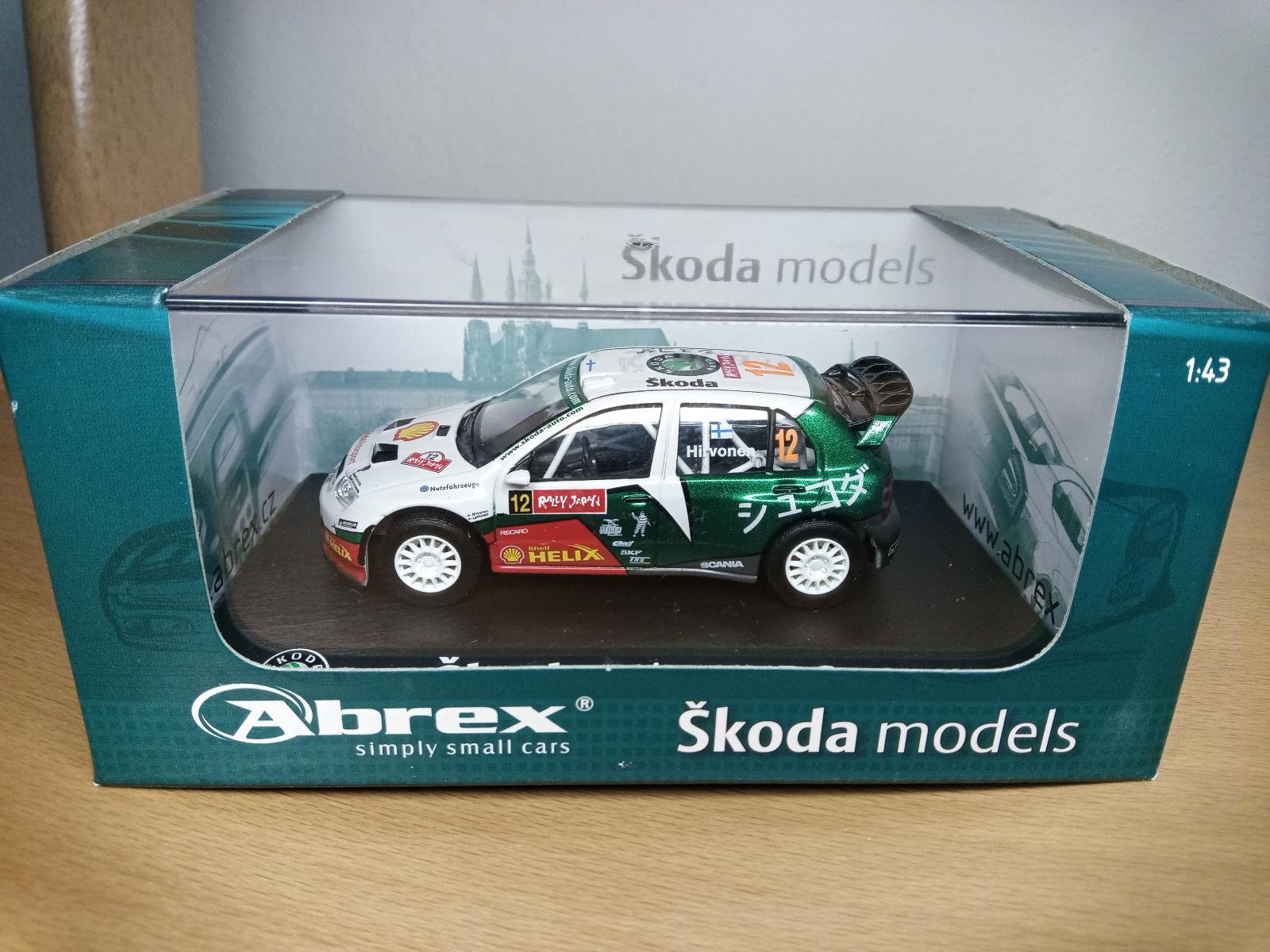 ABREX Škoda Fabia WRC Rally Japan 2005 Mikko Hirvonen - Modely automobilov