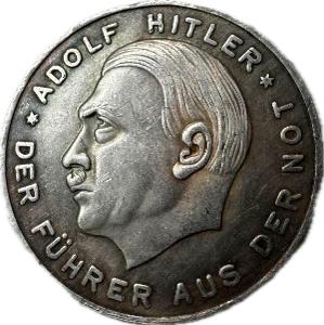 Replika politické medaile "Volte seznam číslo 2" z období nacismu