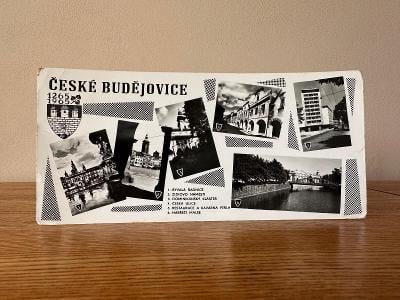 Retro pohlednice podlouhlá - České Budějovice - 1965
