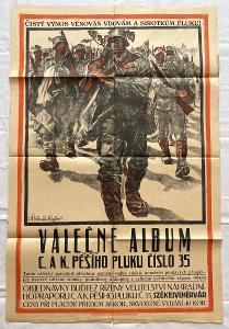 Plakát - Roland Strasser - Válečné album C. a K. pěšího pluku, 94x63cm
