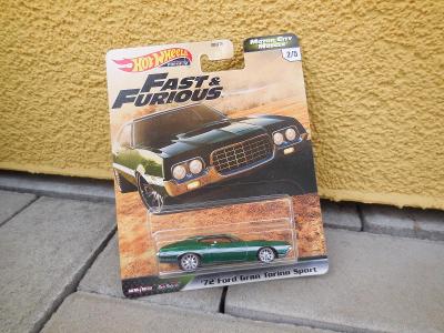 ´72 Ford Gran Torino Sport - Hot Wheels Fast and Furious - OD KORUNY -