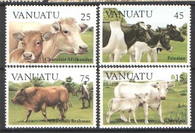** VANUATU série skot, krávy 1984
