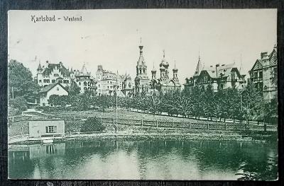 Karlovy Vary 1908 krásný stav 
