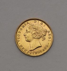 Zlatý 2 Dollar 1882 H - Victoria - New Foundland - Super - RR!