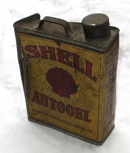 Shell Auto-olej plechovka od oleje 2L