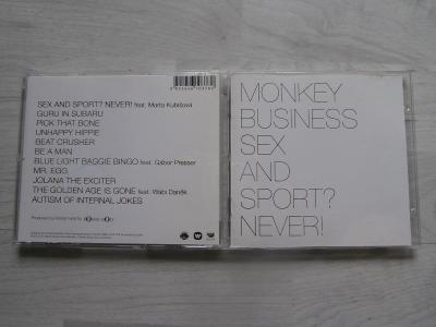 1X  CD  MONKEY  BUSINESS - SEX AND SPORT ? NEVER ! 