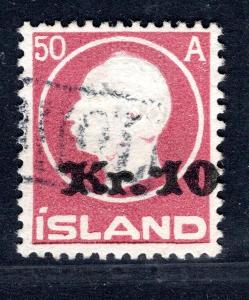 Island/Island - Mi. 120, výplatní, přetisk nové hodnoty, vzácná/2590/7