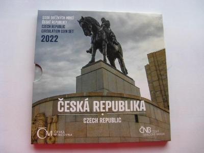 Sada oběžných mincí  Česká republika 2022,od 1 koruny.