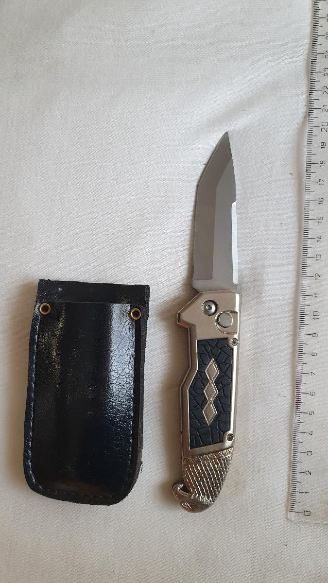 zatvárací nôž s Orlicou, čepeľ cca 9 cm - Vojenské zberateľské predmety