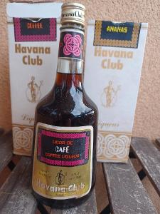 Havana Club Licor de CAFÉ COFFEE a ANANAS liqueur CUBA cca 198O