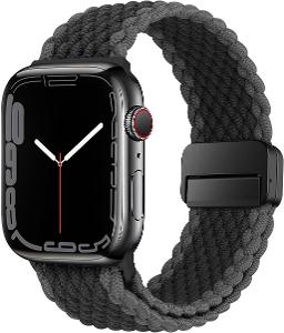 🔥 Magnetický pásek Apple Watch, Black / Grey, Nylon, Nový