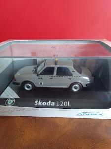 Prodám Škoda 120 L 1:43 Abrex Taxislužba Praha limitka 100 ks